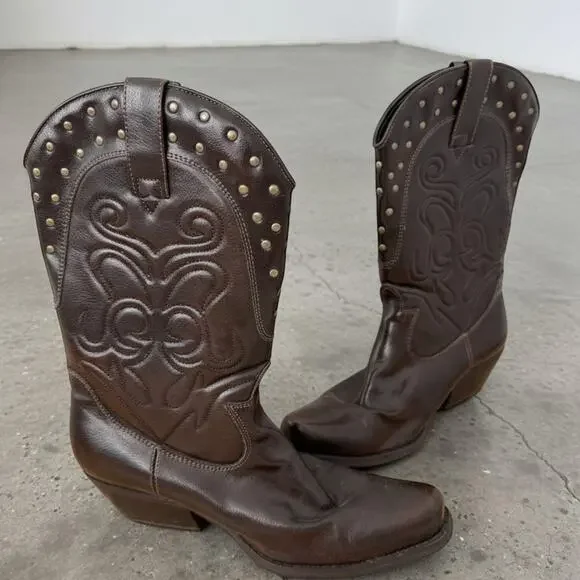 Genuine Leather Biker Racer Boots El Dantes Style Grunge Cyber Y2K - Picture 5 of 5